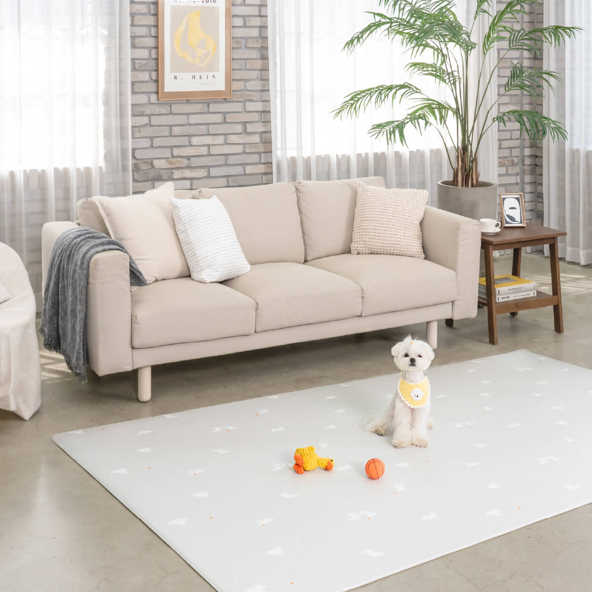 Pupping Pet Mat Rug Type Dog Breed Design