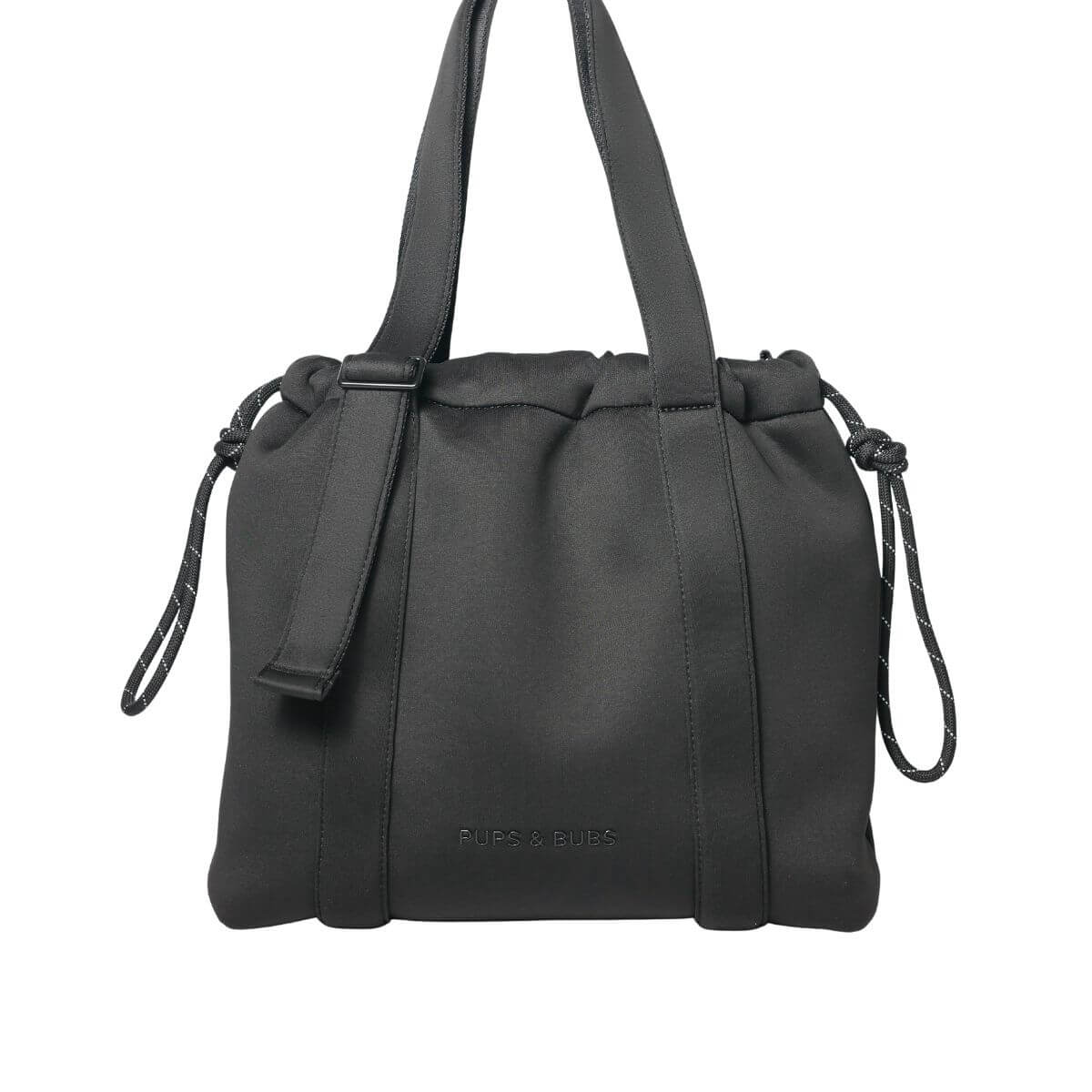 Pups and Bubs All Day Chill Bag in Black against a white background.