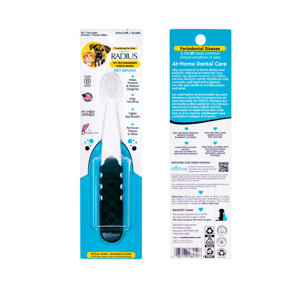 Radius Lush & Plush Soft Pet Toothbrush