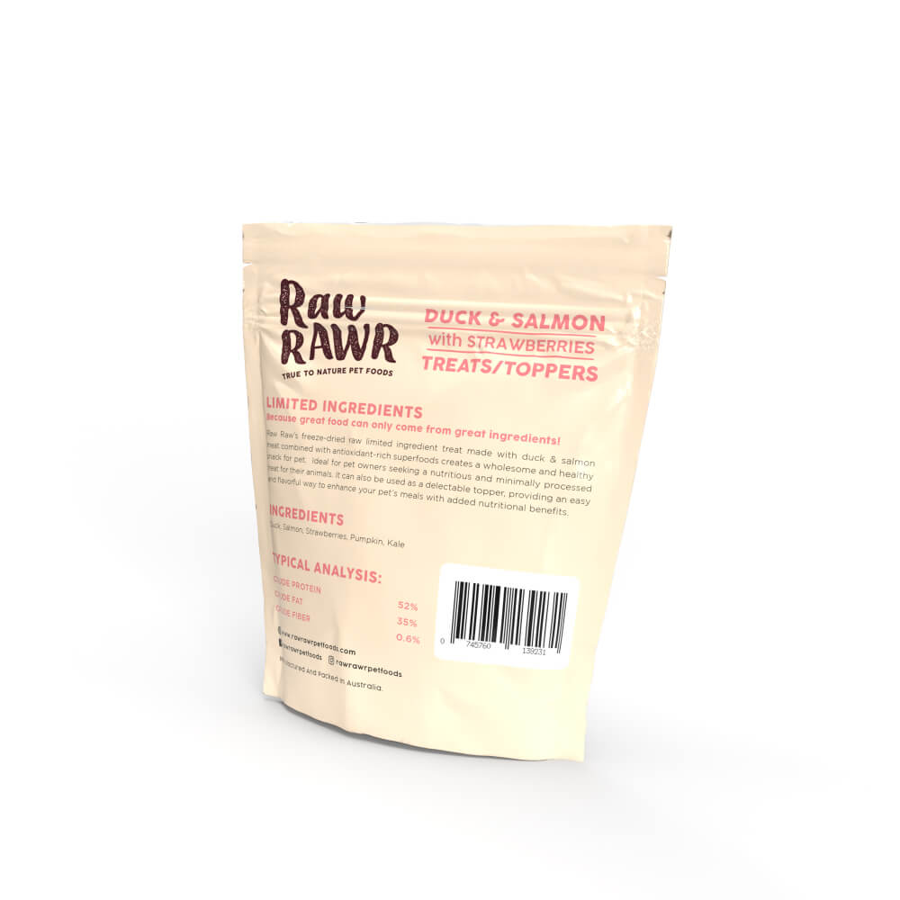 Raw Rawr Duck & Salmon Superfood Treats