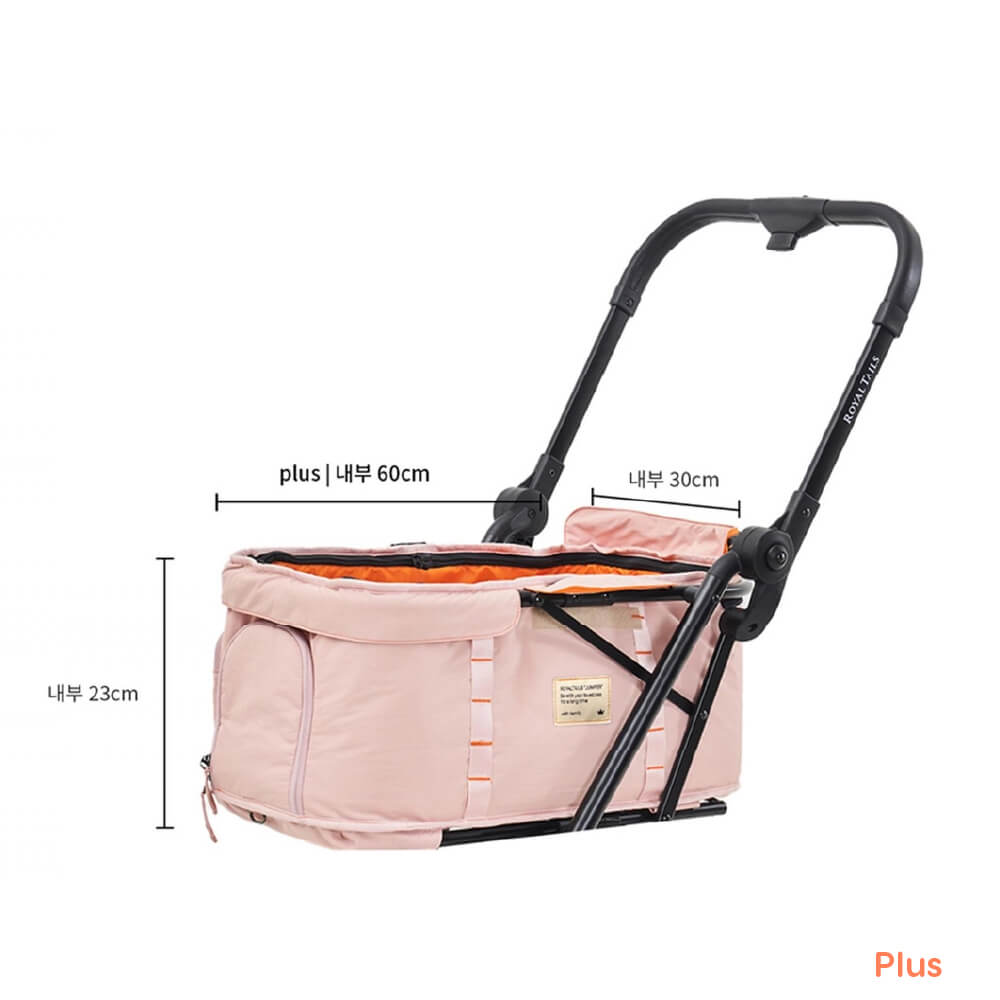 Royal Tails Florence Jumper Pet Stroller | Rose Pink