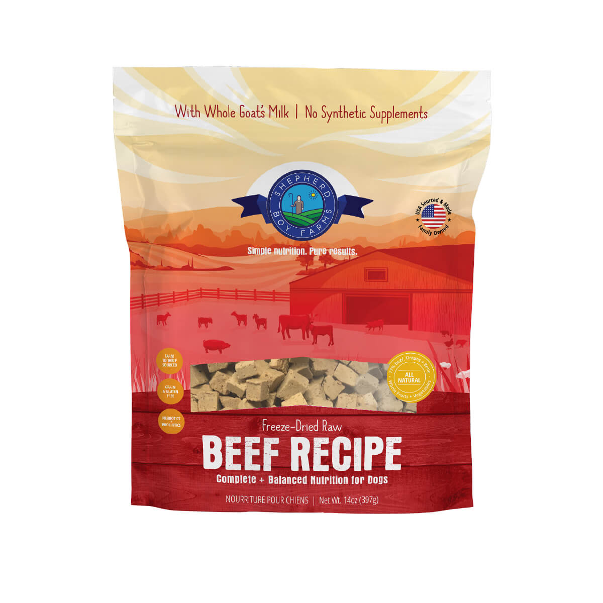 Shepherd Boy Farms Freeze-dried Raw Diet | Beef
