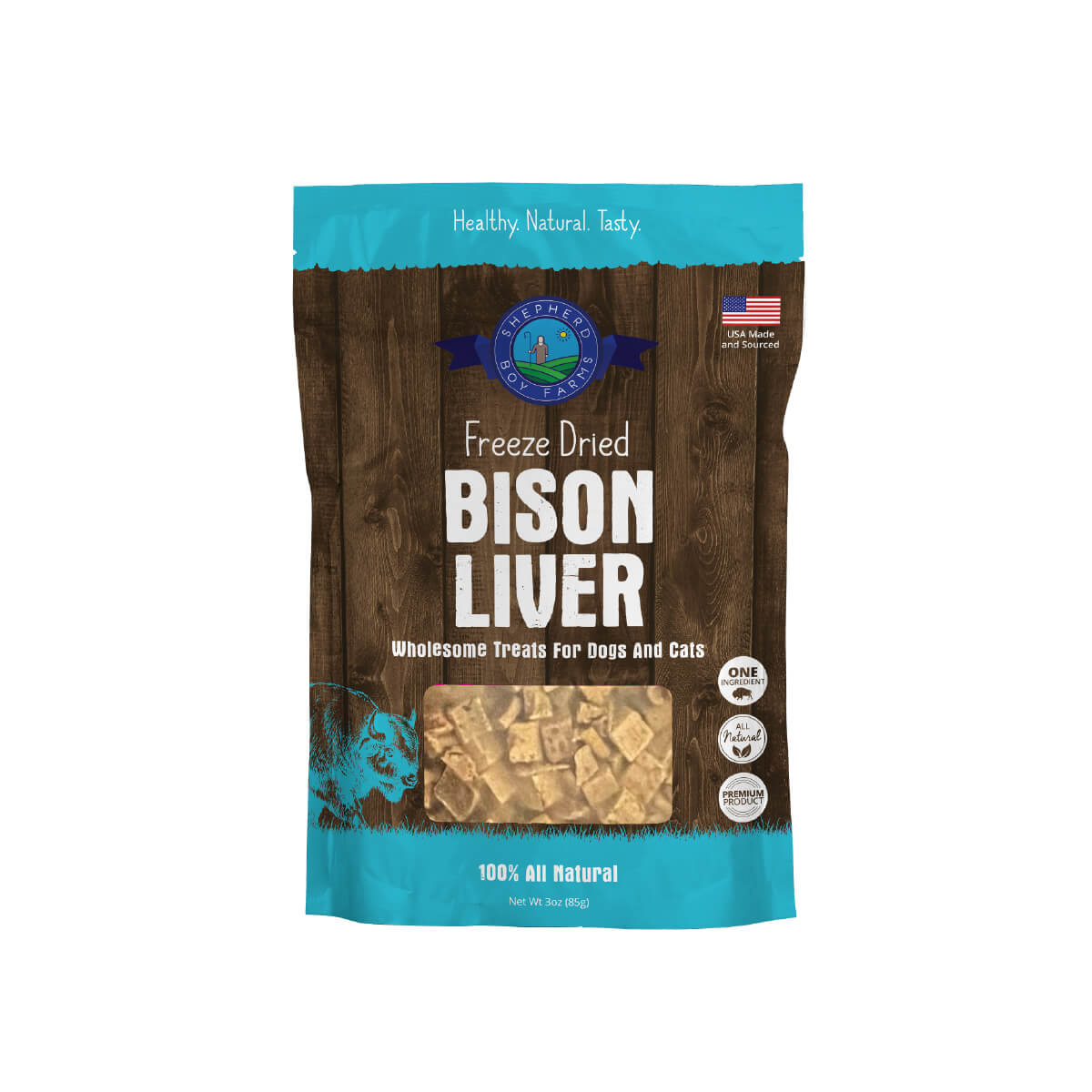 Shepherd Boy Farms Freeze-dried Treats | Bison Liver