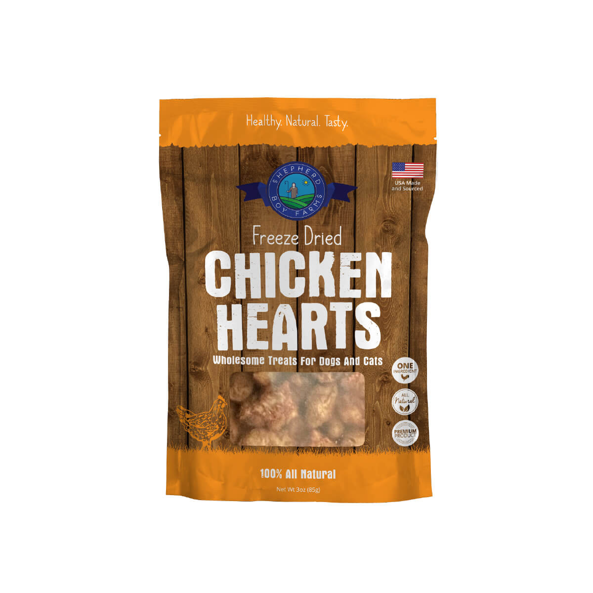 Shepherd Boy Farms Freeze-dried Treats | Chicken Heart