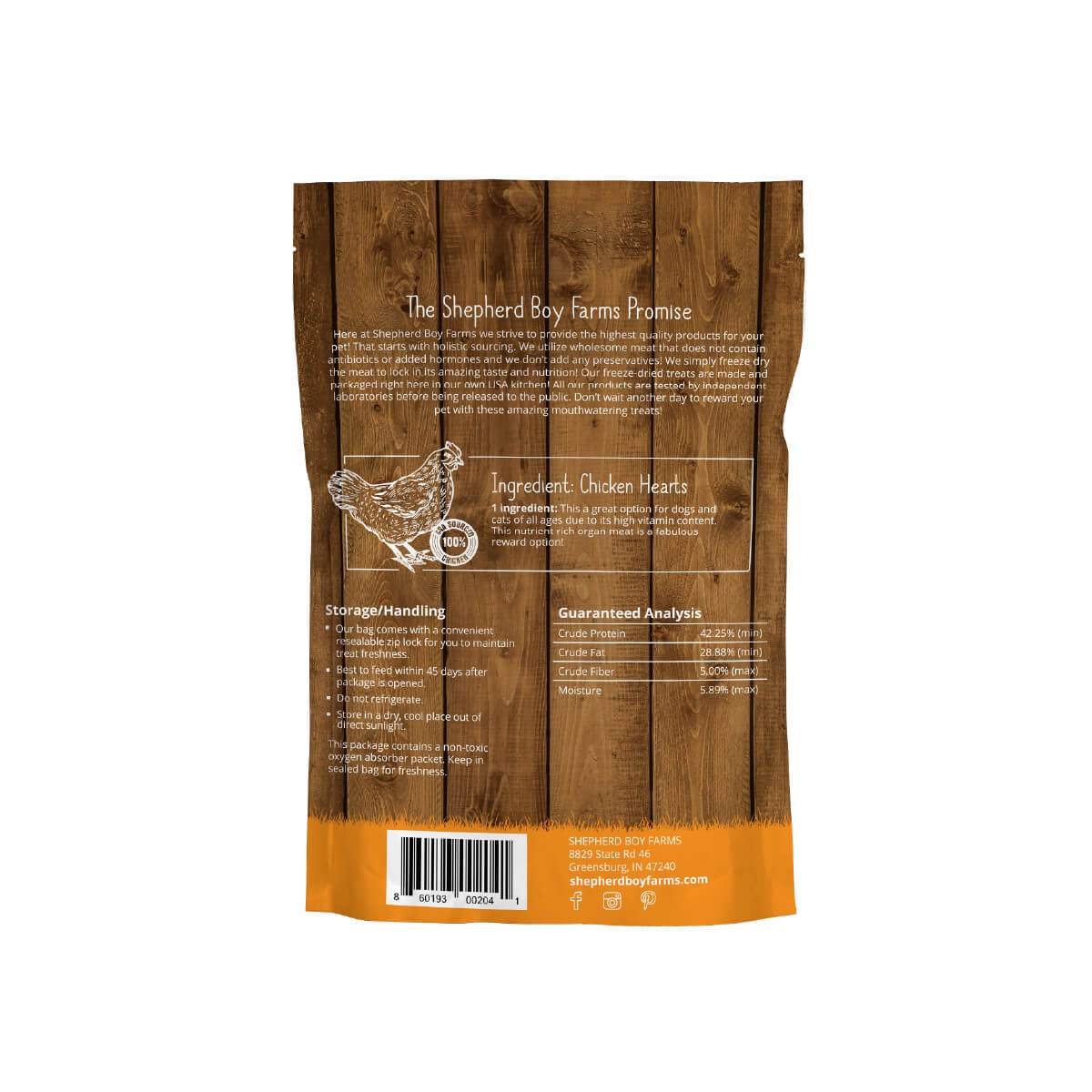 Shepherd Boy Farms Freeze-dried Treats | Chicken Heart