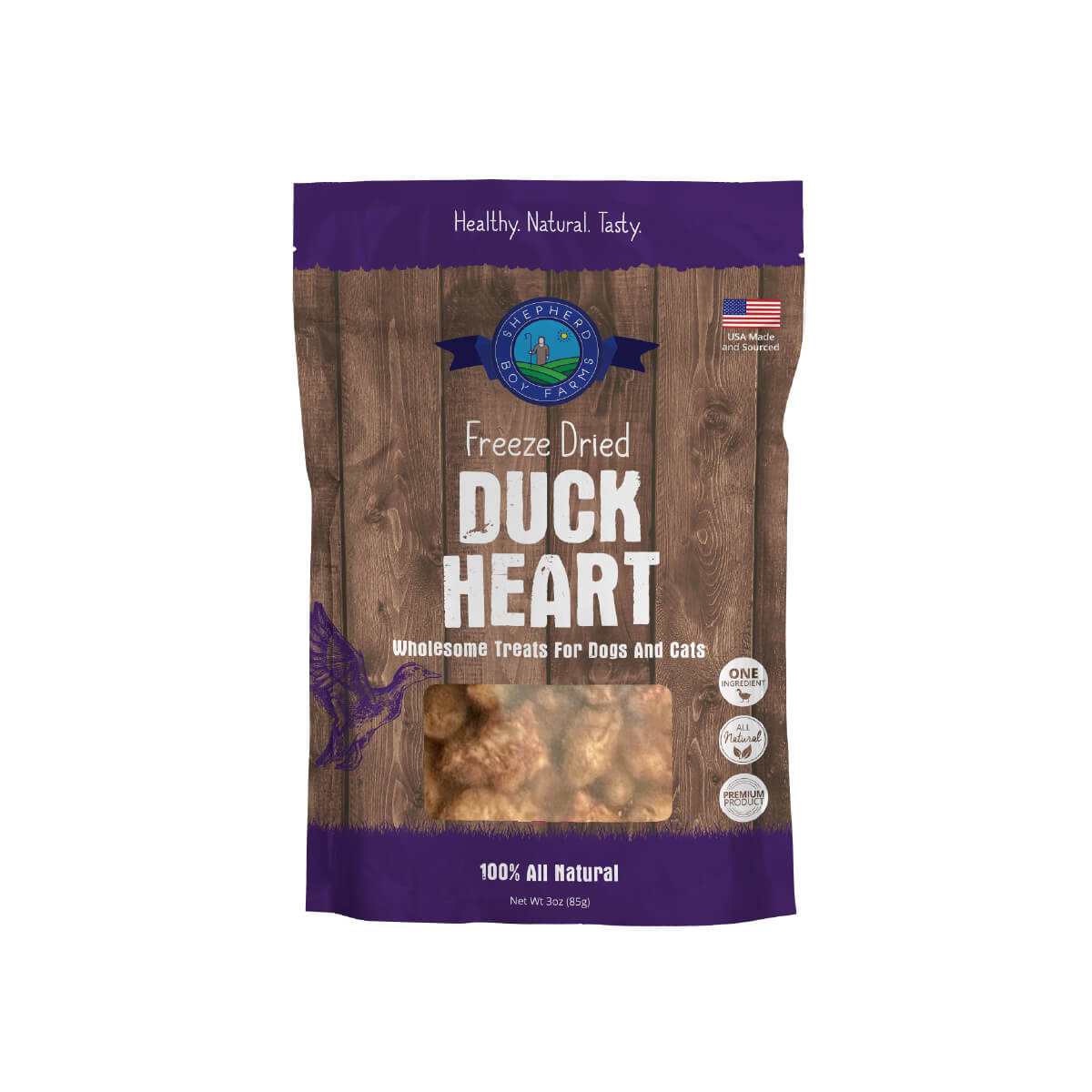 Shepherd Boy Farms Freeze-dried Treats | Duck Heart