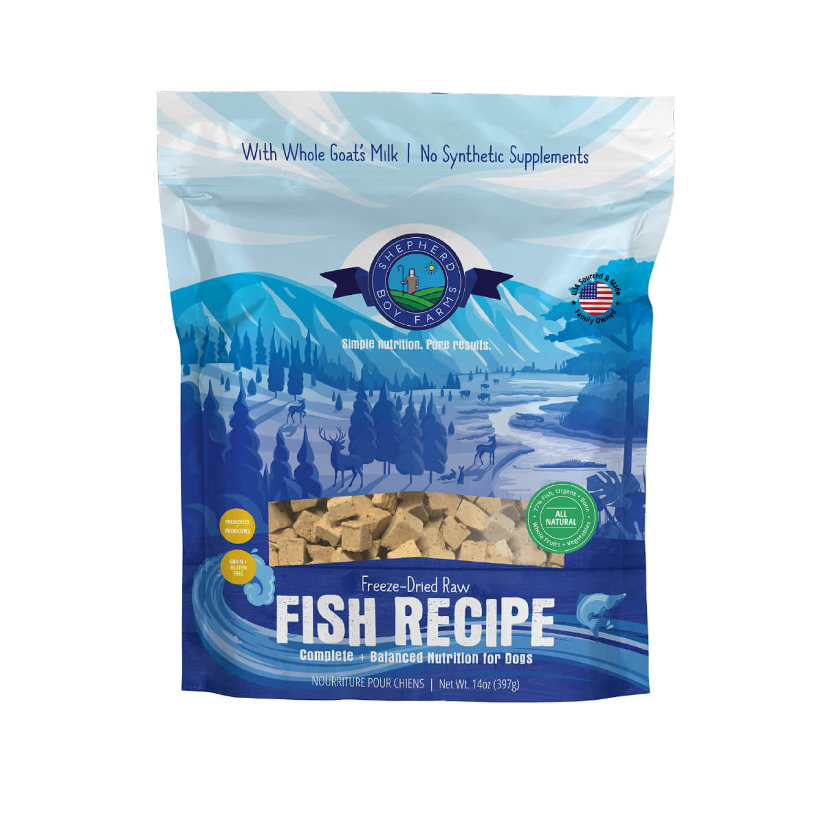 Shepherd Boy Farms Freeze-dried Raw Diet | Fish Medley