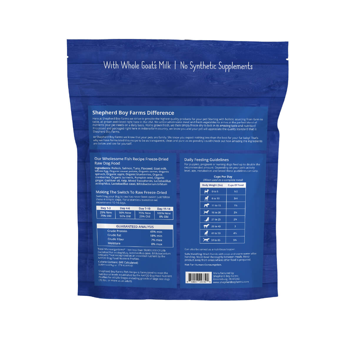 Shepherd Boy Farms Freeze-dried Raw Diet | Fish Medley