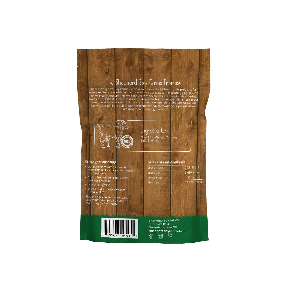 Shepherd Boy Farms Freeze-dried Treats | Goat Cheese