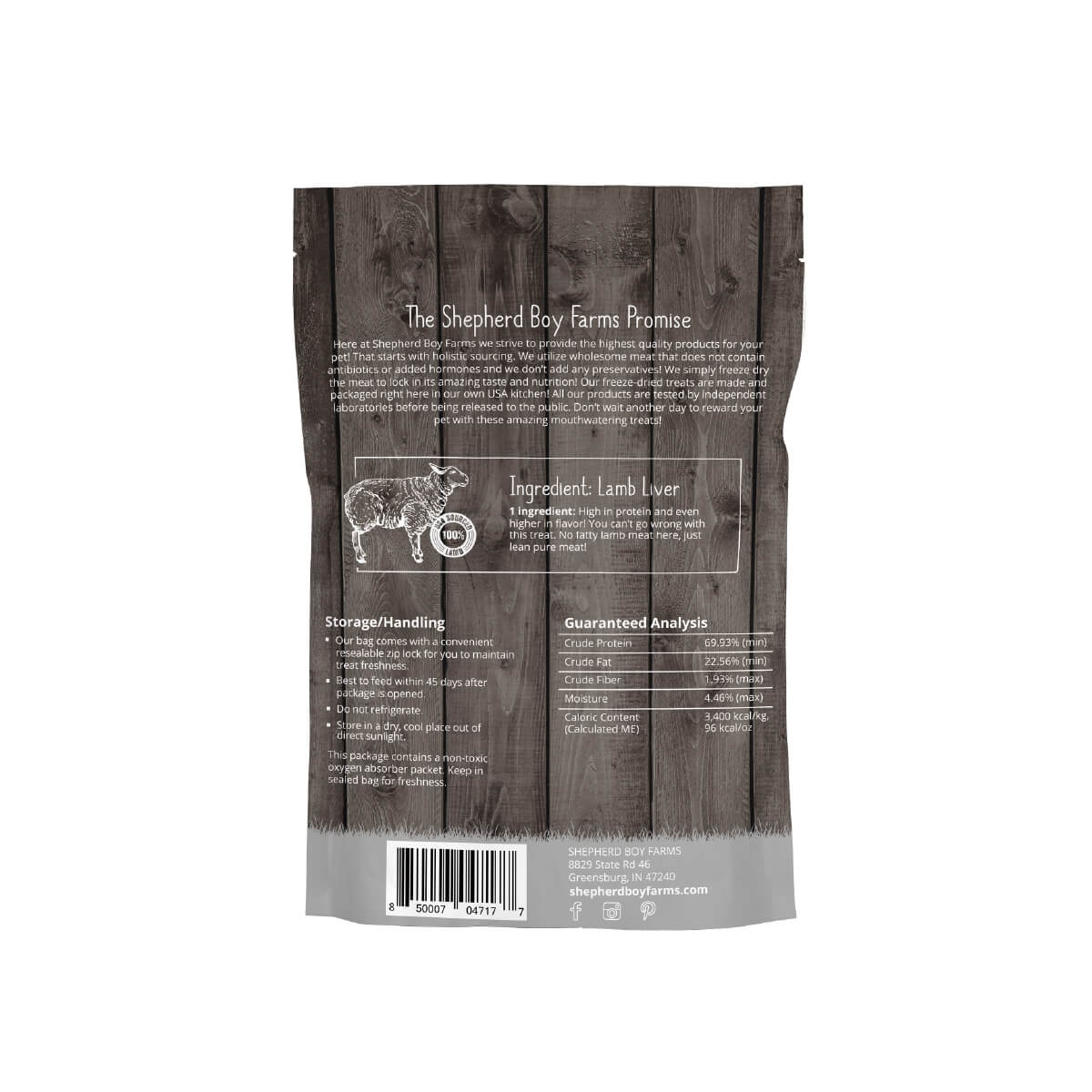 Shepherd Boy Farms Freeze-dried Treats | Lamb Liver
