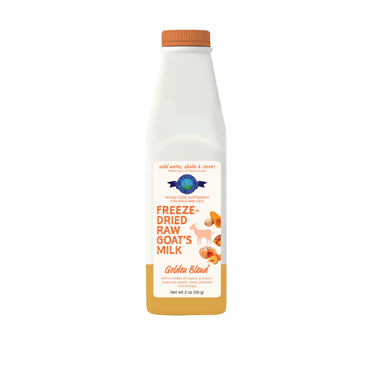 Shepherd Boy Farms Freeze-dried Raw Goat Milk | Golden Blend