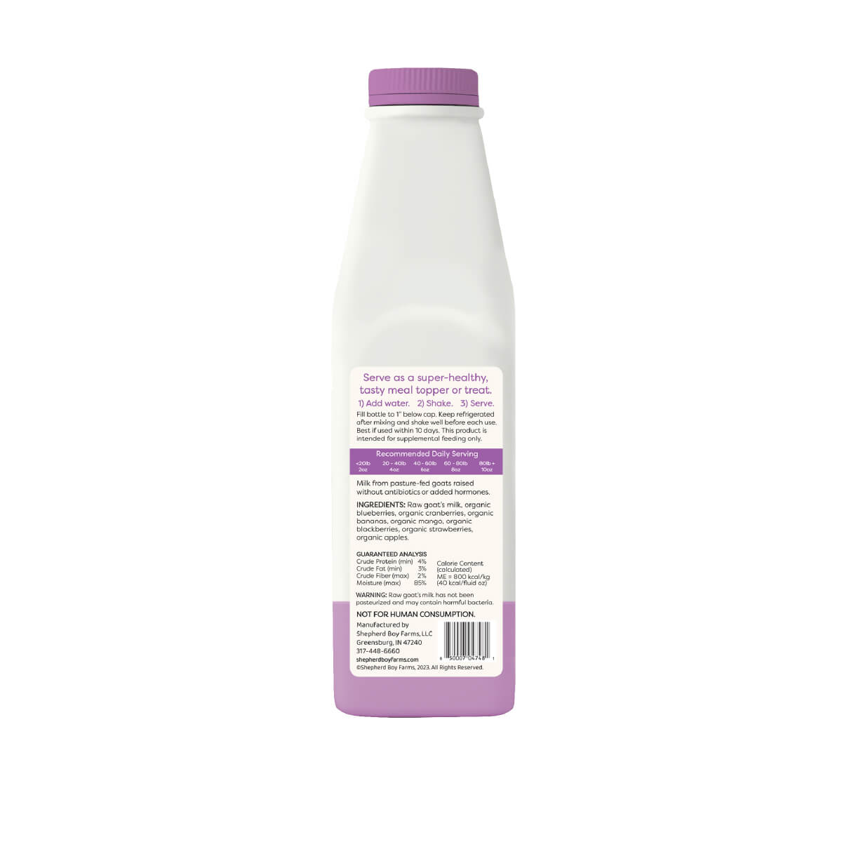 Shepherd Boy Farms Freeze-dried Raw Goat Milk | Fruit Blend