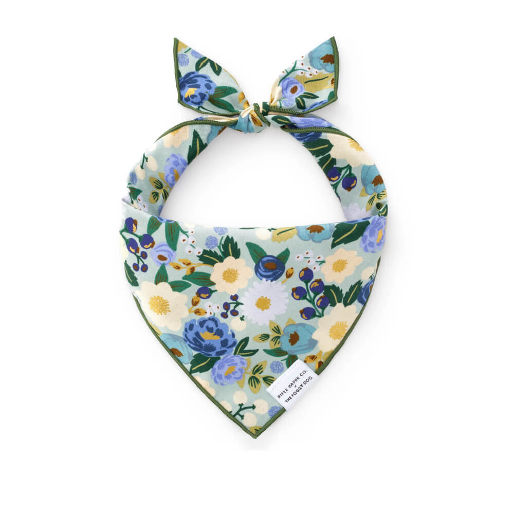 The Foggy Dog x Rifle Paper Co. Vintage Blossom Bandana