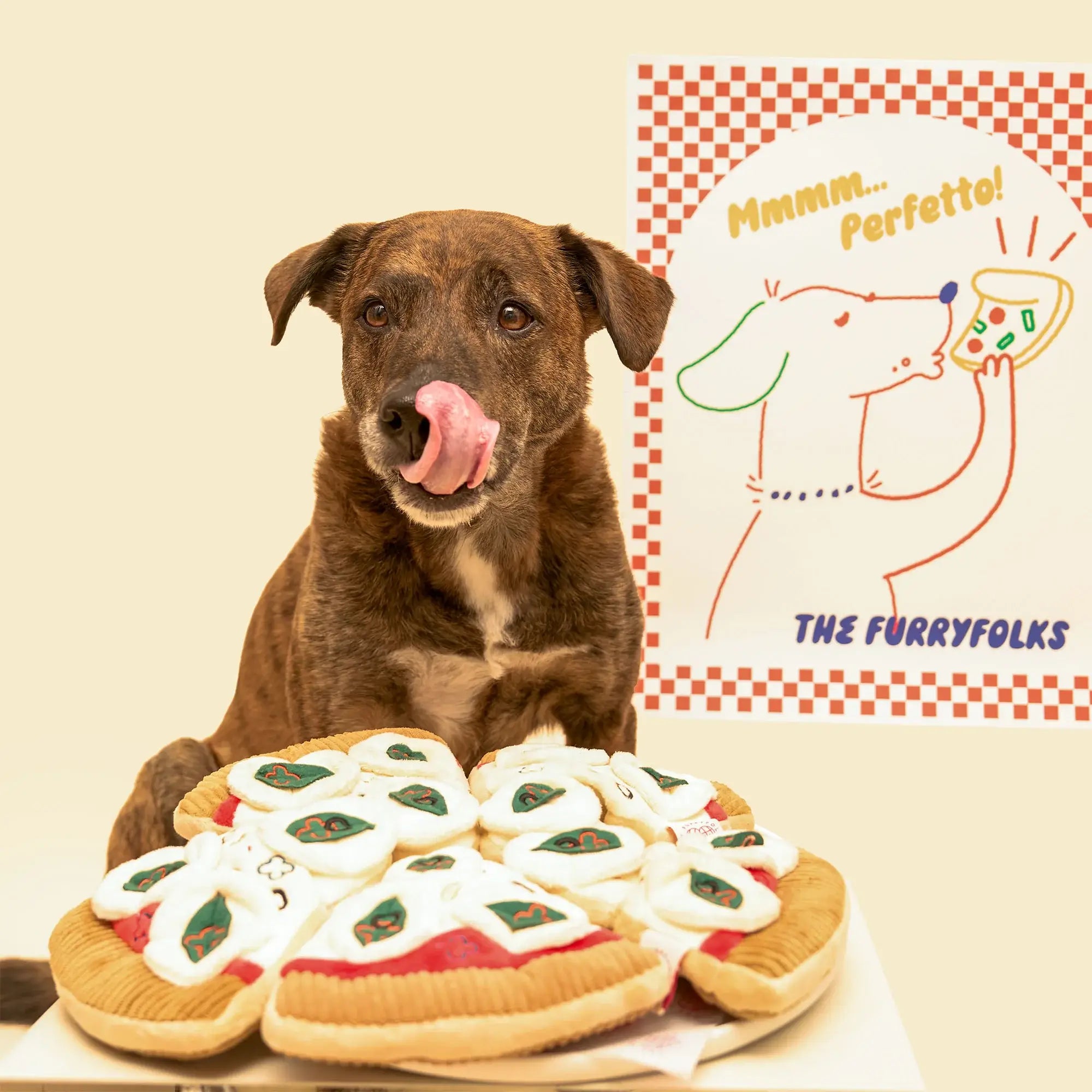 the furryfolks Pizza Nosework Toy