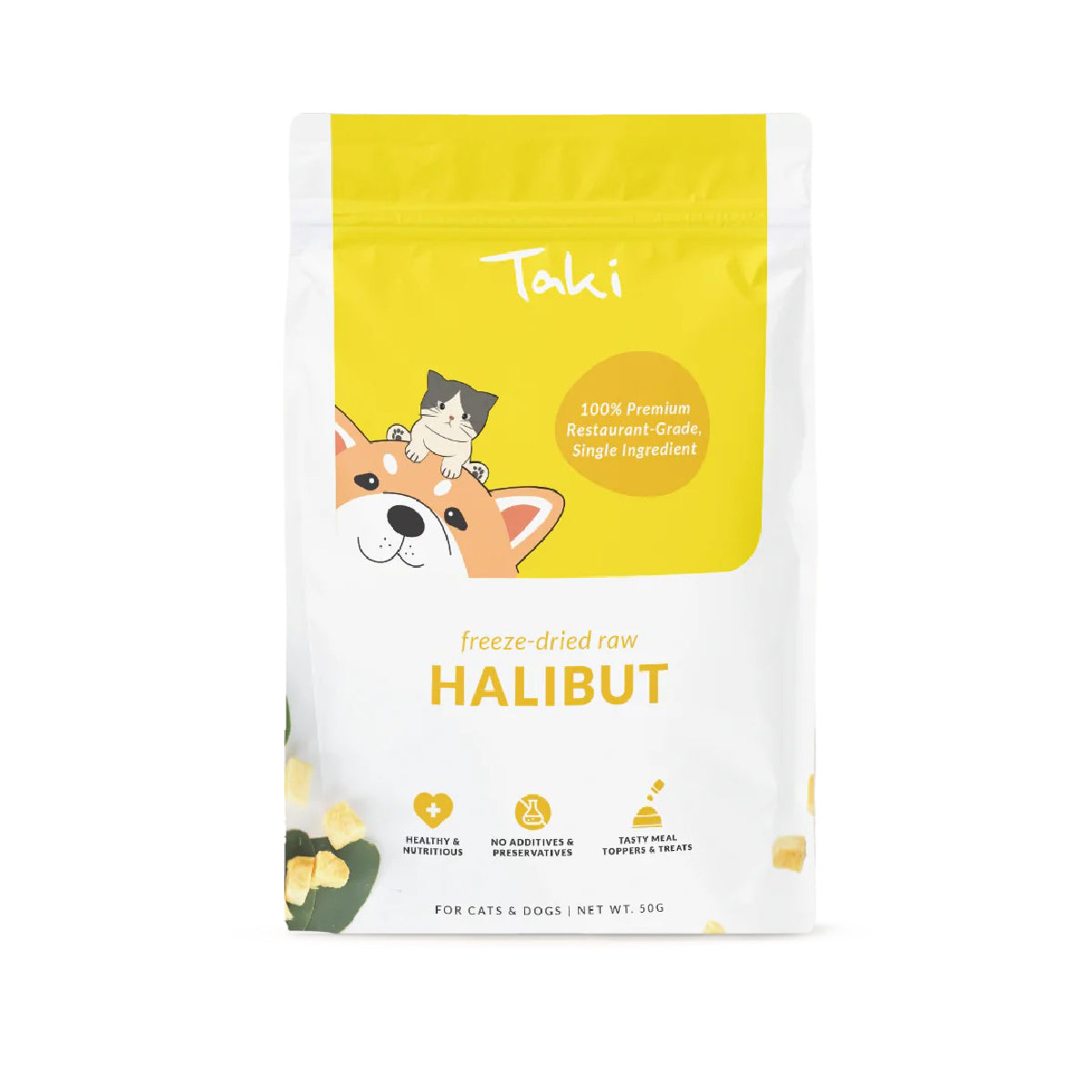 Taki Freeze-dried Halibut Treats (Value Pack)