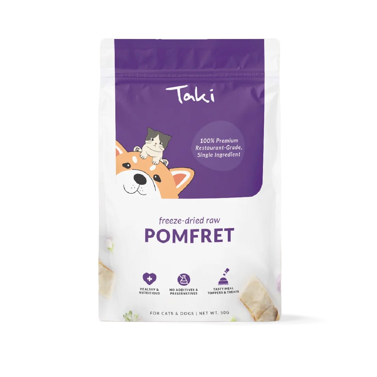 Taki Freeze-dried Pomfret Treats (Value Pack)