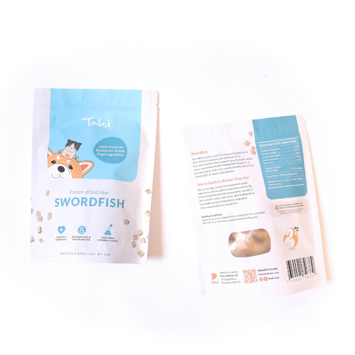 Taki Freeze-dried Swordfish Treats (Value Pack)