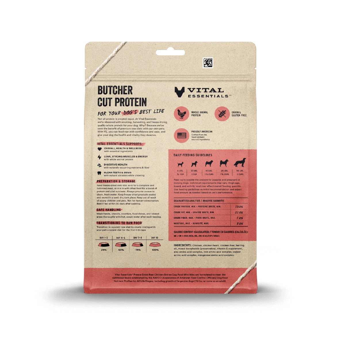 Vital Essentials® Freeze-Dried Mini Nibs Dog Food | Chicken