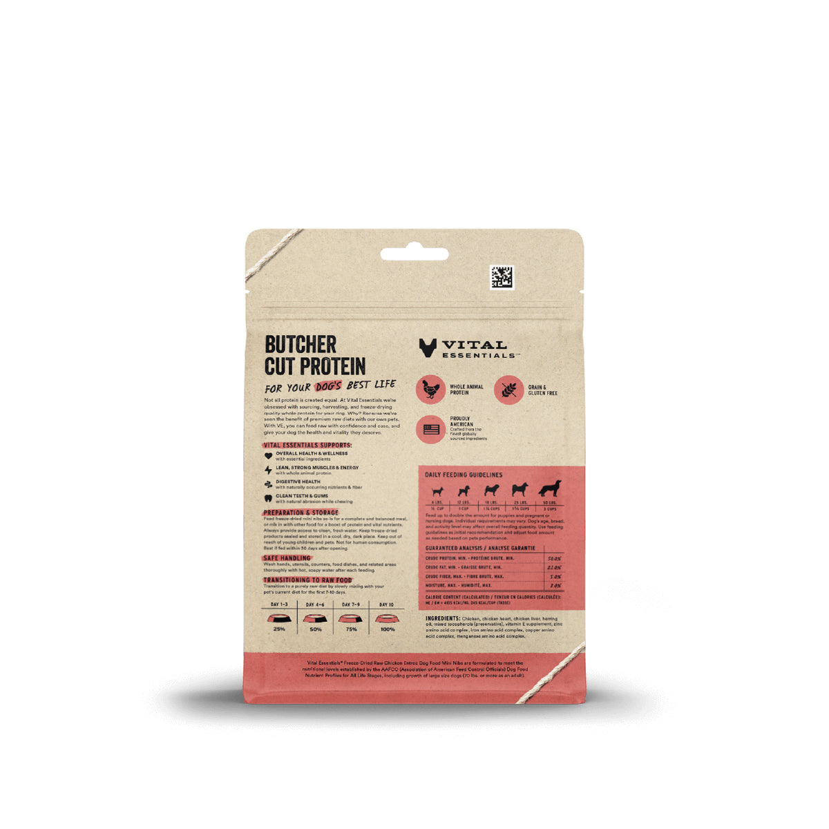 Vital Essentials® Freeze-Dried Mini Nibs Dog Food | Chicken