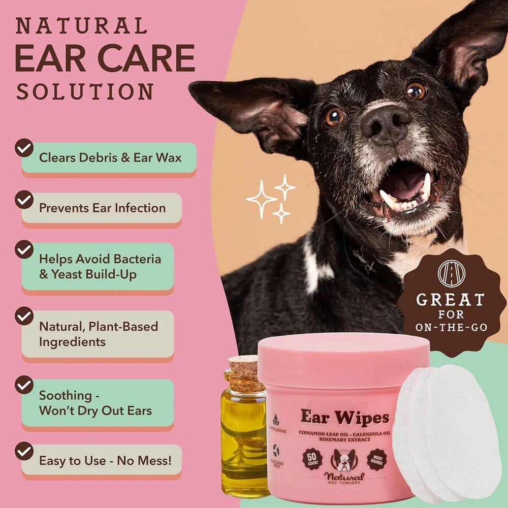 Natural Dog Company Ear Wipes