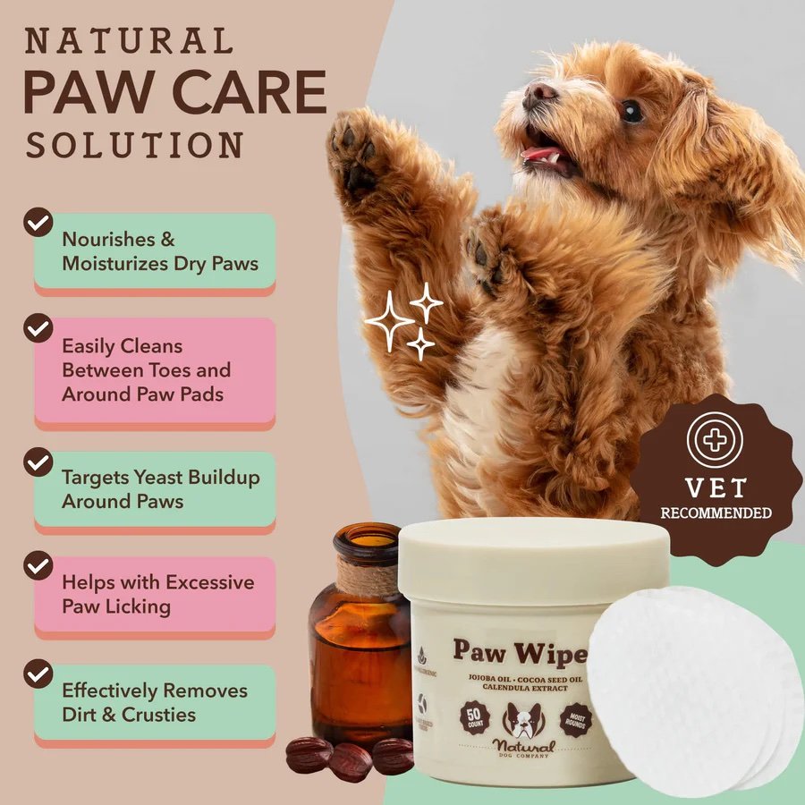 Natural Dog Company Paw Wipes