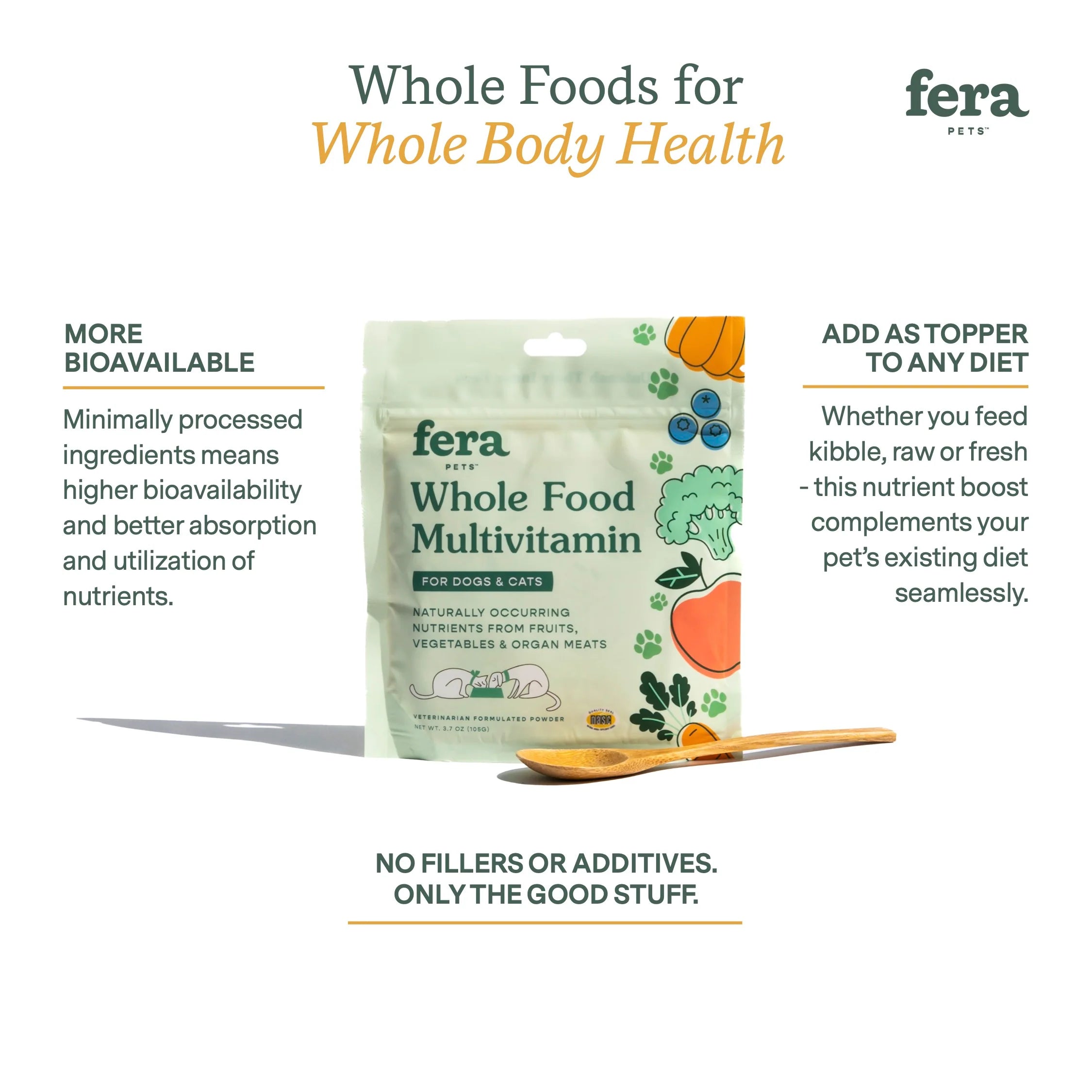 Fera Pets Whole Food Multivitamin Topper