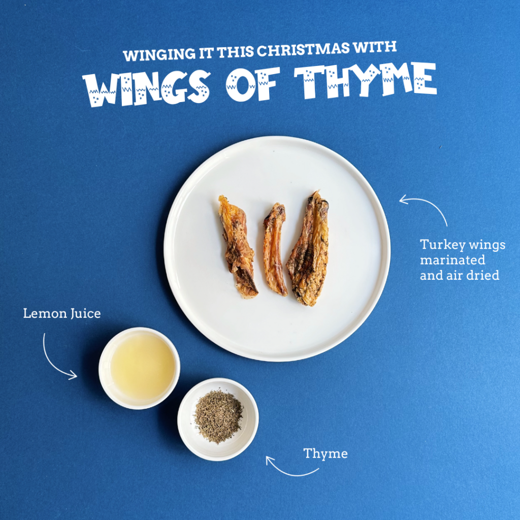 The Dog Grocer Air Dried Turkey Wings of Thyme