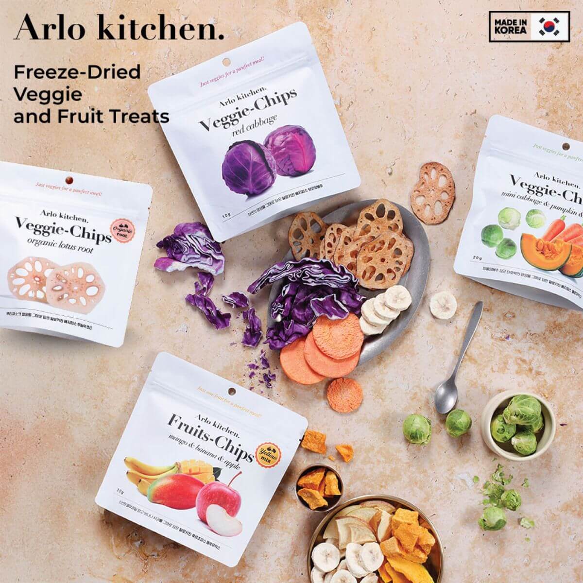 Arlo Kitchen Veggie Chips series. 