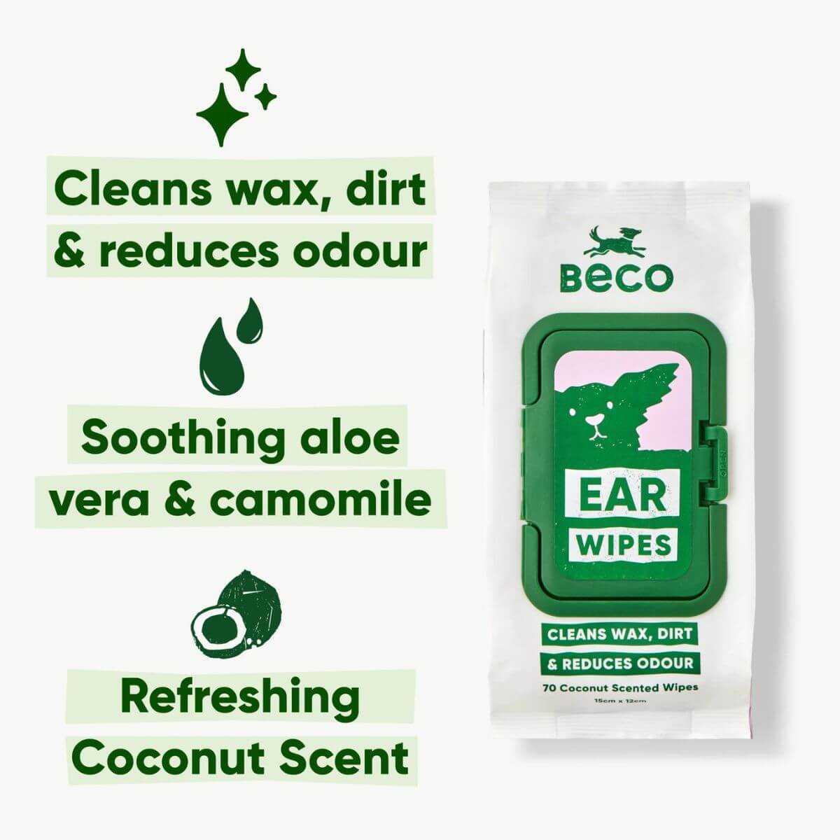 Benefits of Beco ear wipes.