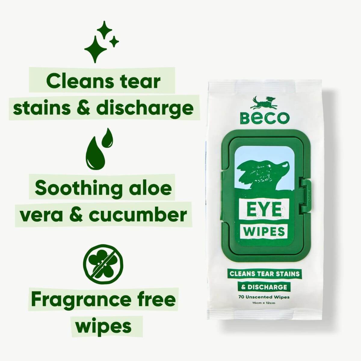 Benefits of the Beco Eye Wipes.