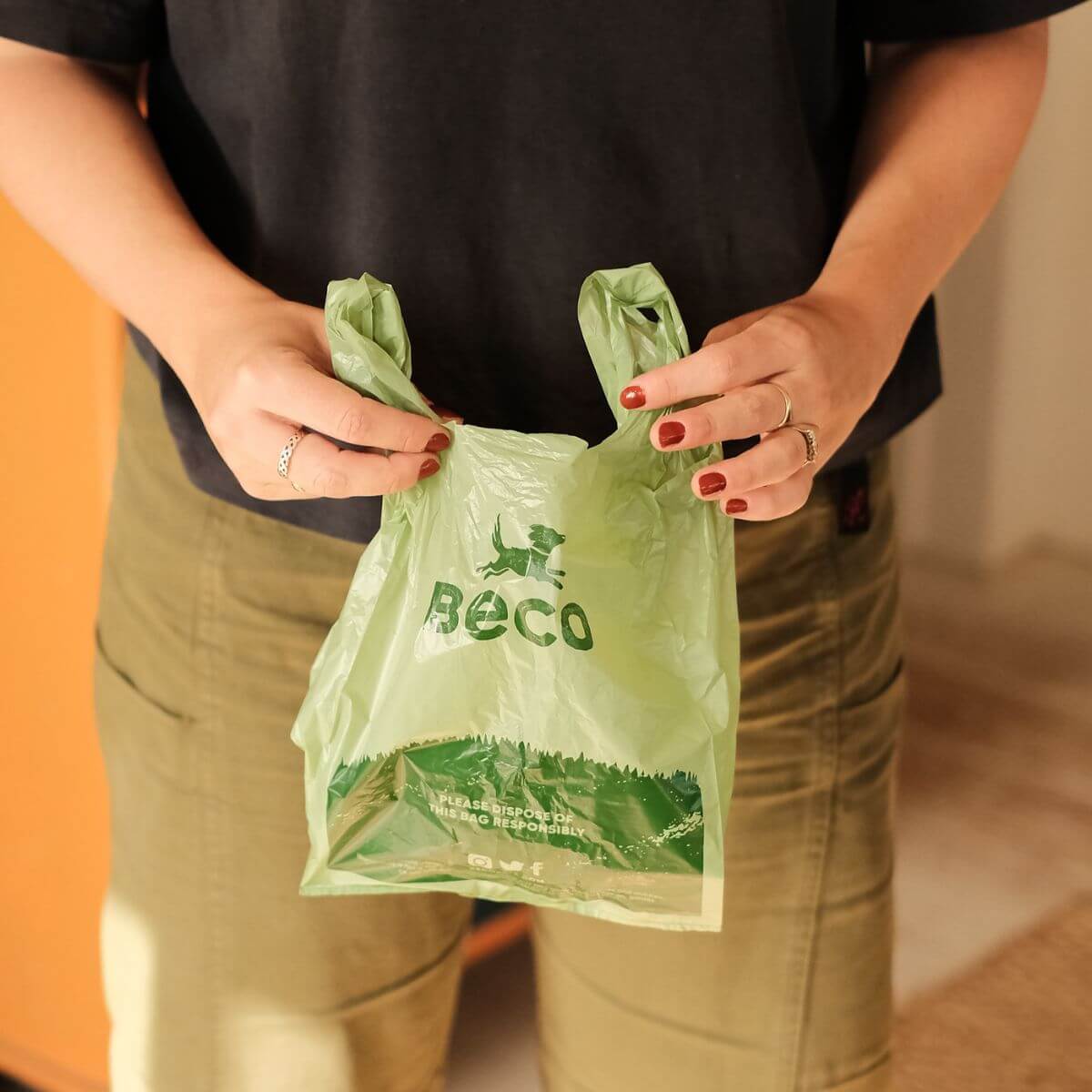 Beco Unscented Poop Bags with Handles.