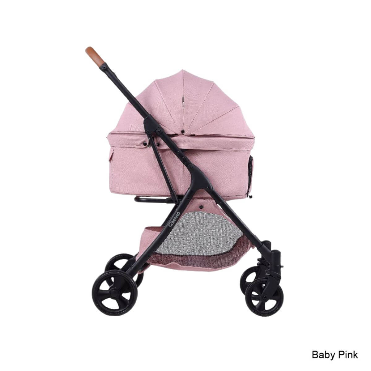 Bernd Pets Autofold Lina in Baby Pink against a white background.