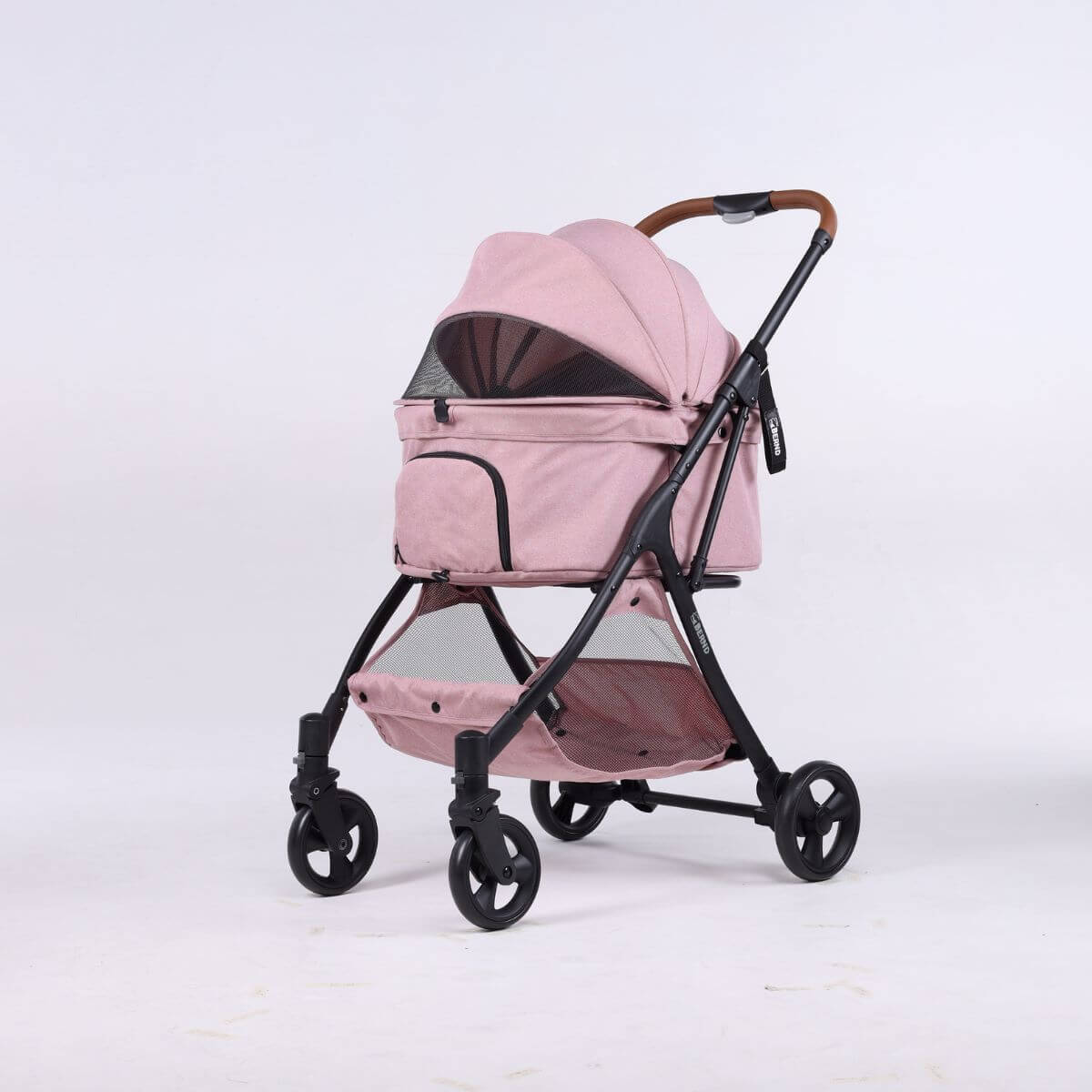 Bernd Pets Autofold Lina in Baby Pink against a white background.