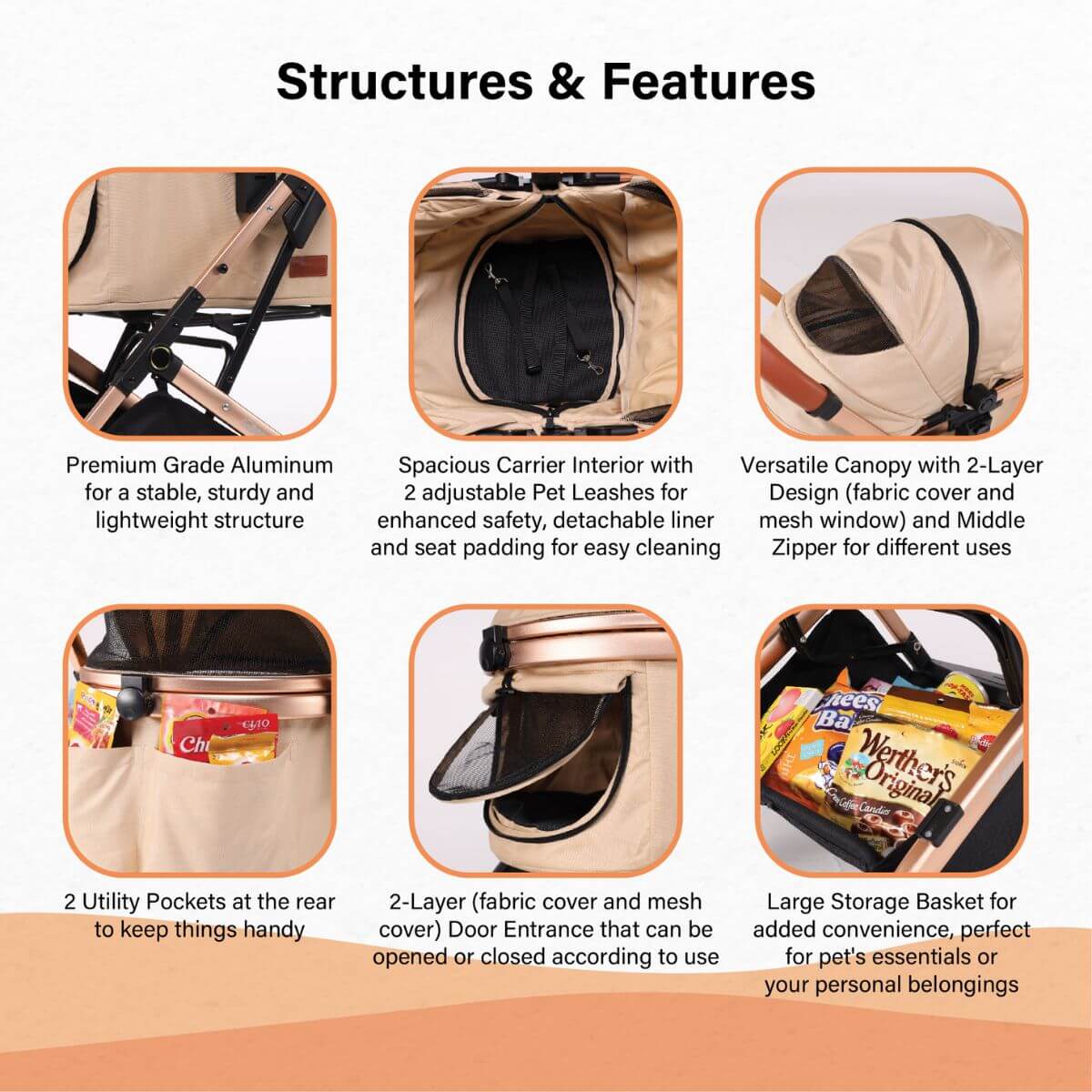 BERND Pets Ava ISOFIX Stroller | 3 Colours