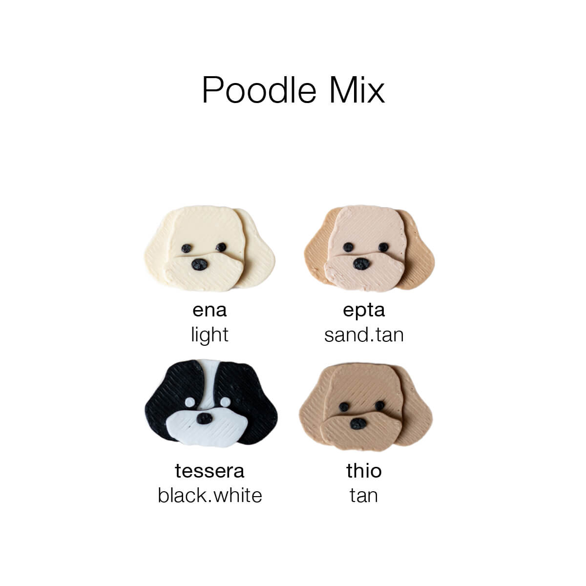Elyand.co Shoe Charms | Poodle Mix