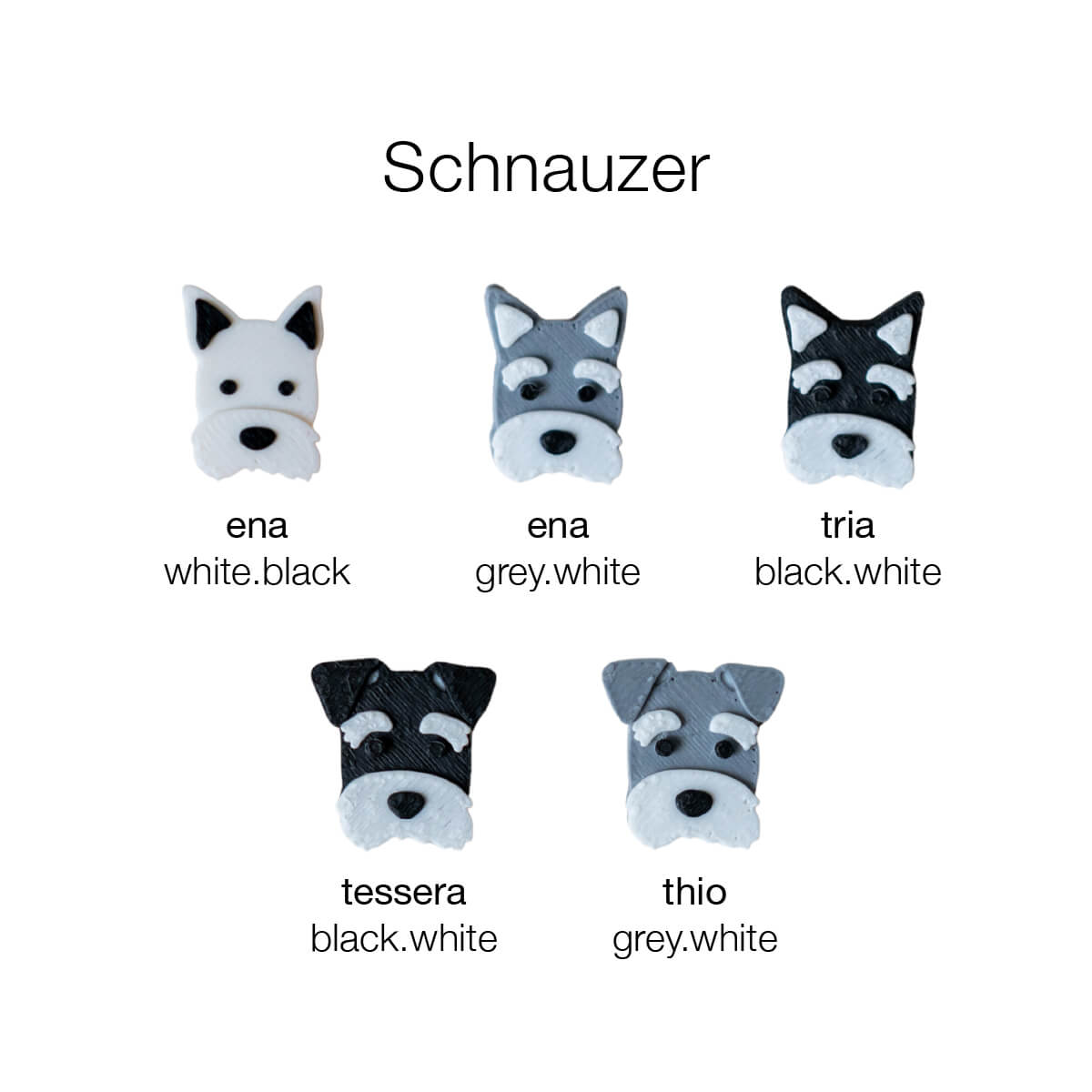Elyand.co Shoe Charms | Schnauzer