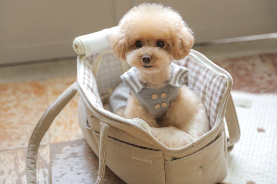 ba&ttang Floral Soft Cushion for Pet Carrier