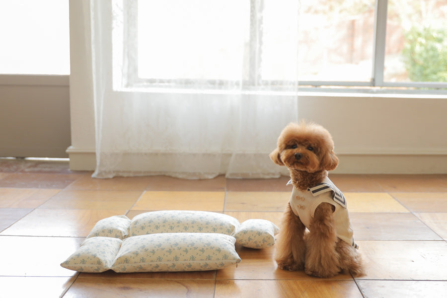 ba&ttang Floral Soft Cushion for Pet Carrier