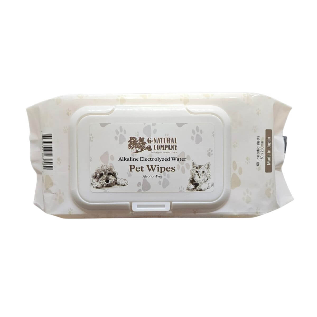 G-Natural Pet Wipes against a white background.