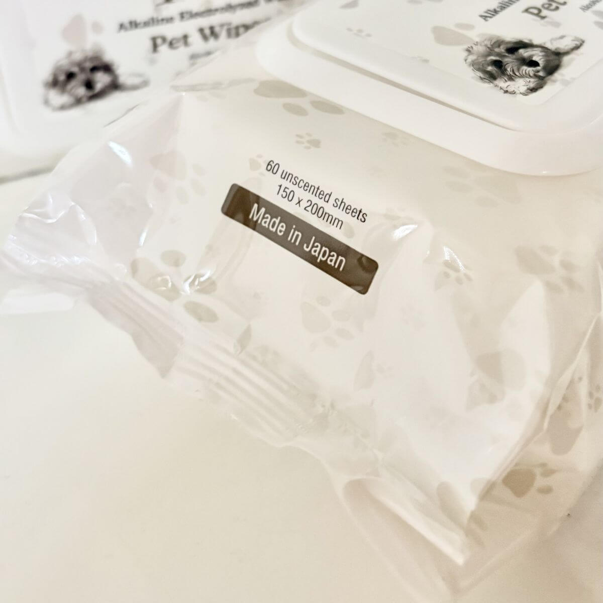 G-Natural Pet Wipes made in Japan.