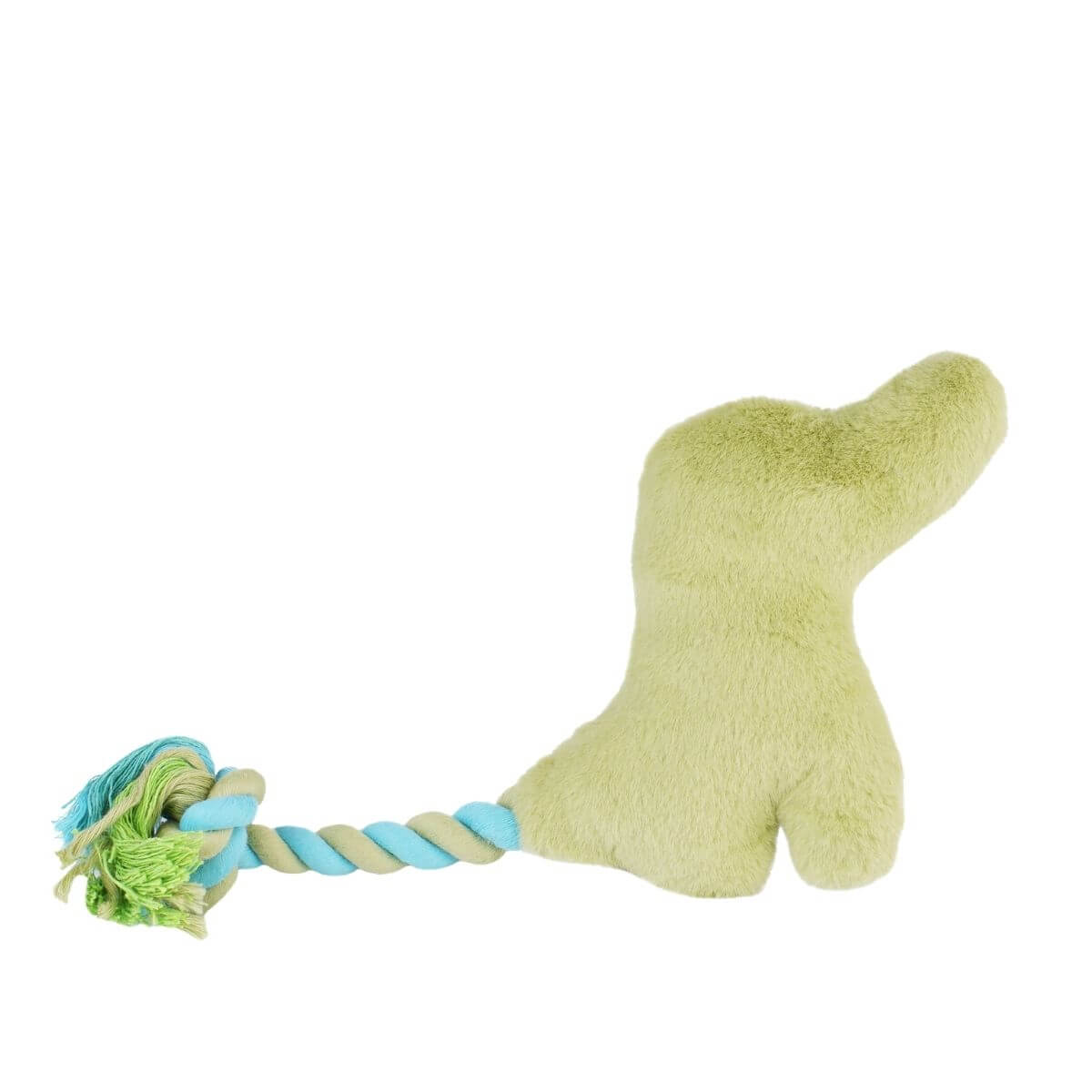 gigwi plush friendz crocodile with rope tail against a white background.