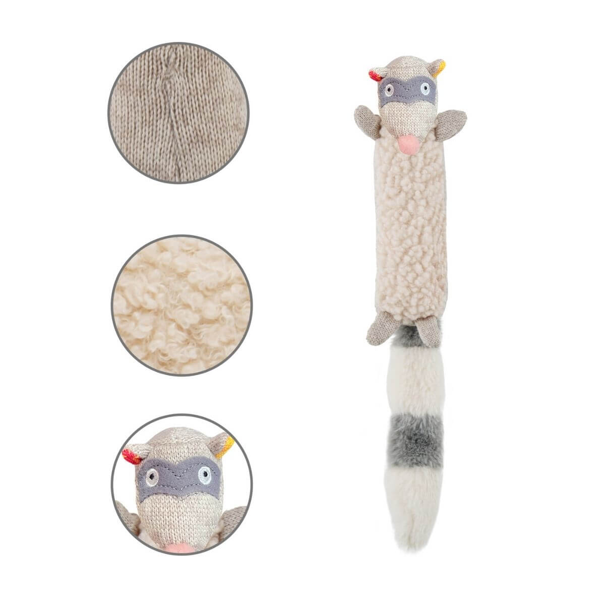 gigwi plush friendz skunk against a white background.