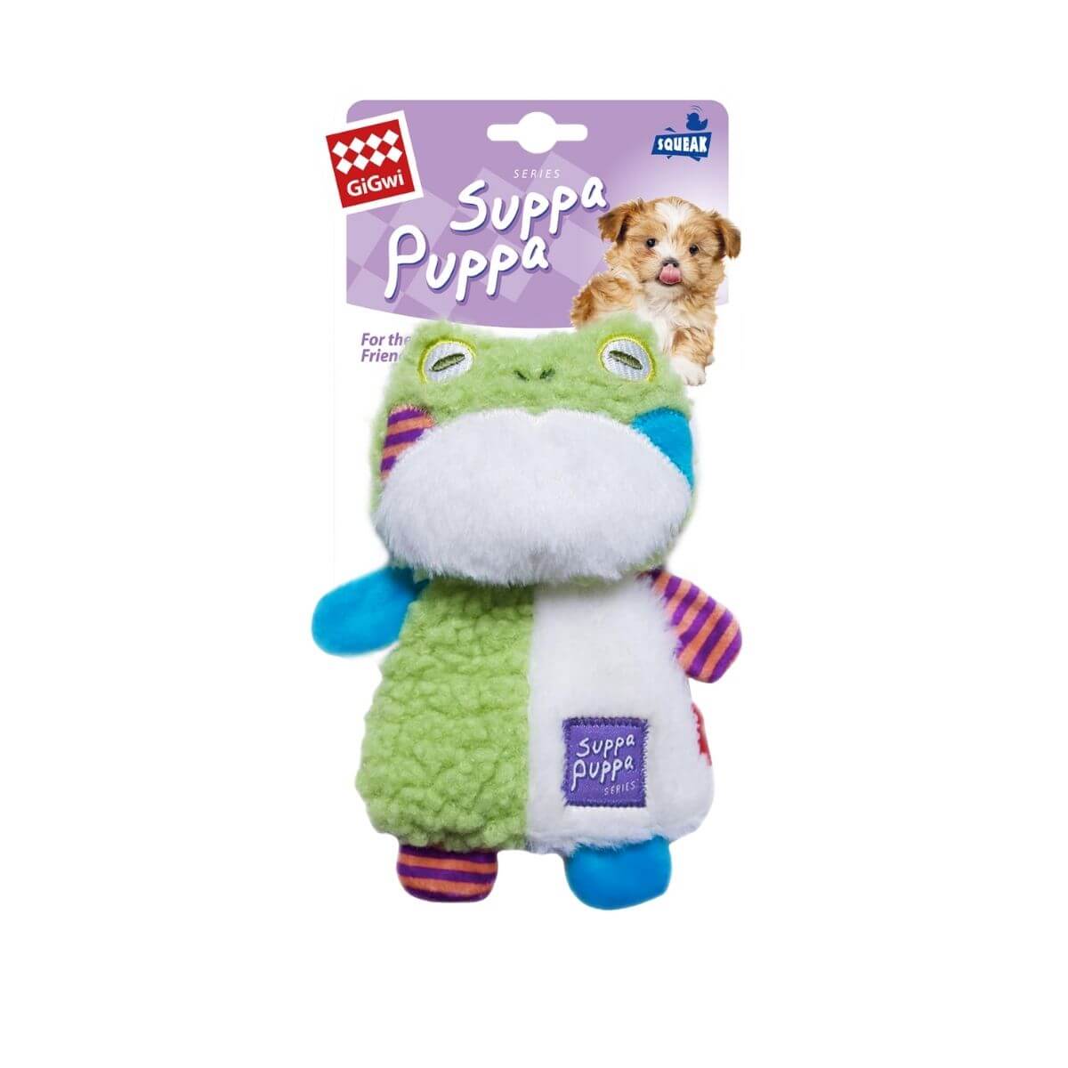 gigwi suppa puppa frog against a white background.