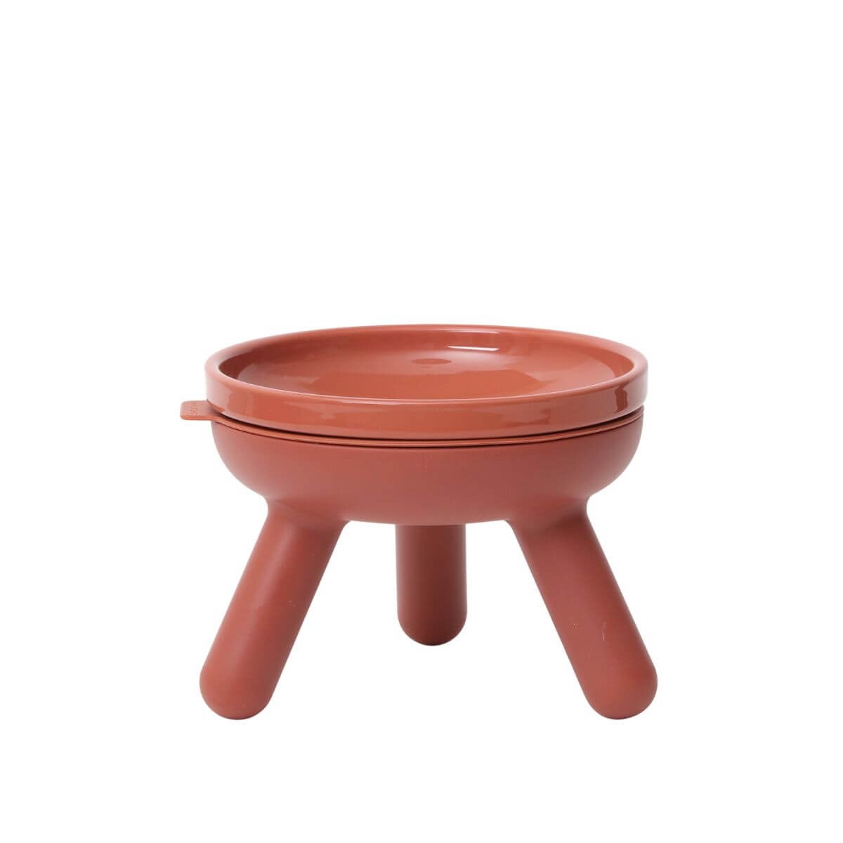 inherent outdoor oreo table brick against a white background.