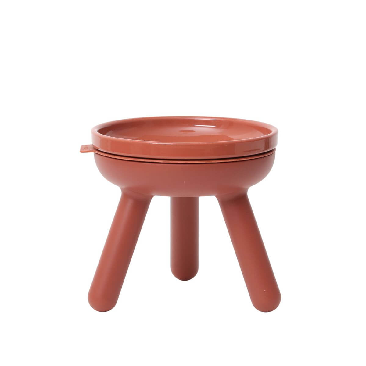 inherent outdoor oreo table brick against a white background.