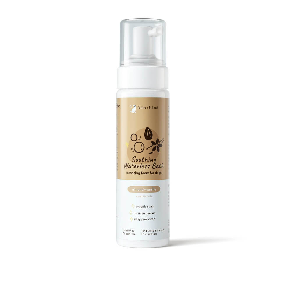 kin+kind Waterless Foaming Shampoo | Almond + Vanilla