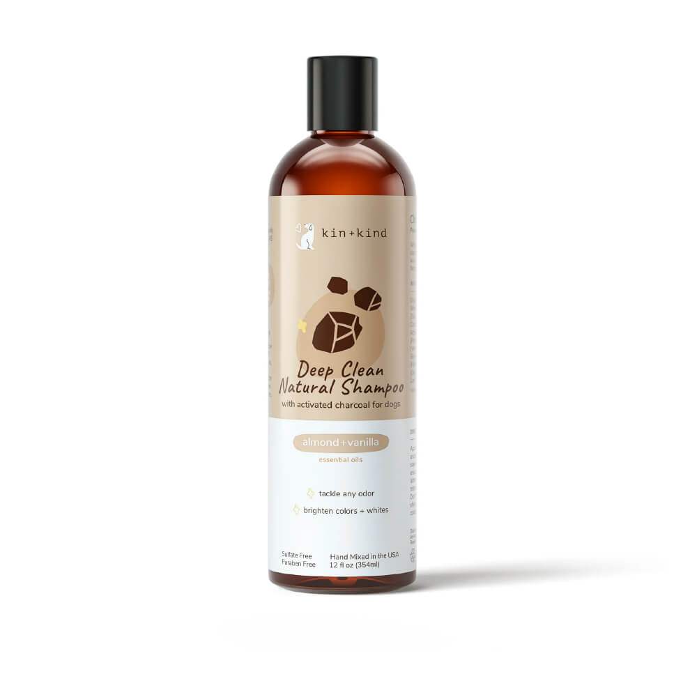 kin+kind Charcoal Deep Clean Shampoo | Almond + Vanilla