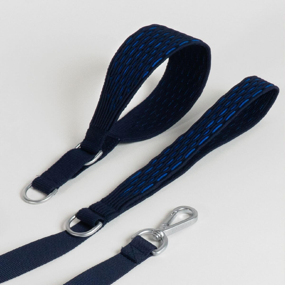 Masimalo 3D Knit Lead Navy / Royal Blue against a white background.