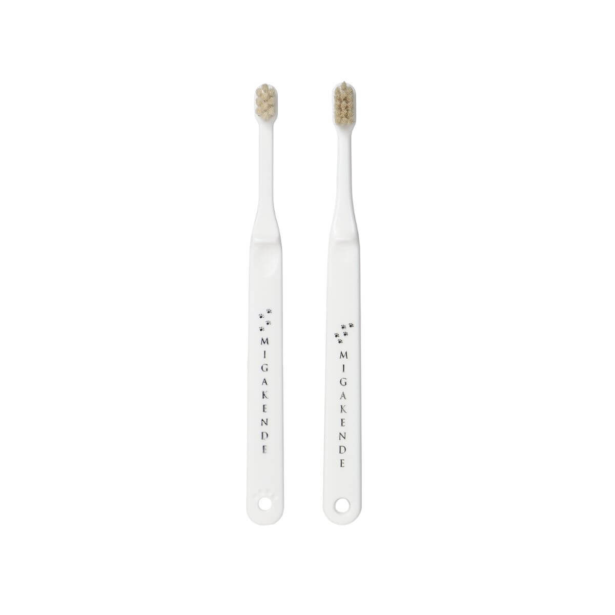 MIGAKENDE Goat Hair Bristle ToothBrush Compact Head Type against a white background.