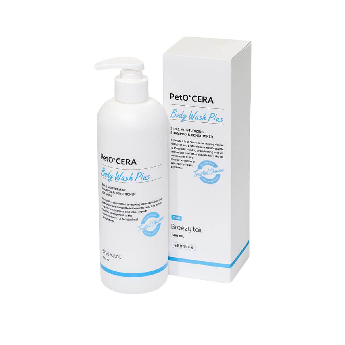 PetO'CERA Body Wash Plus against a white background.